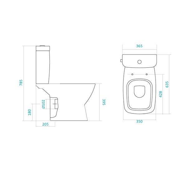 Унитаз-компакт Santek Нео 1WH302194 с сиденьем Soft-close