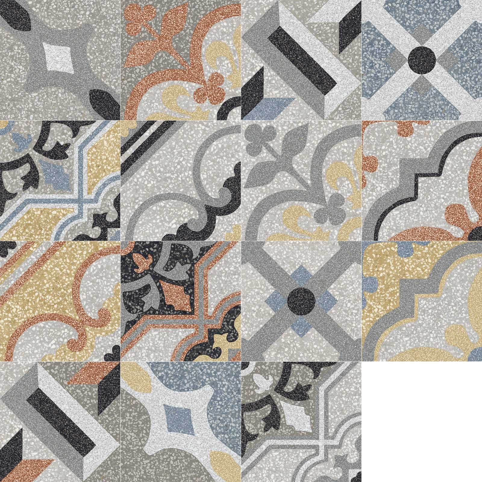 Керамогранит Marazzi Italy Декор D_Segni Scaglie Mix 20x20