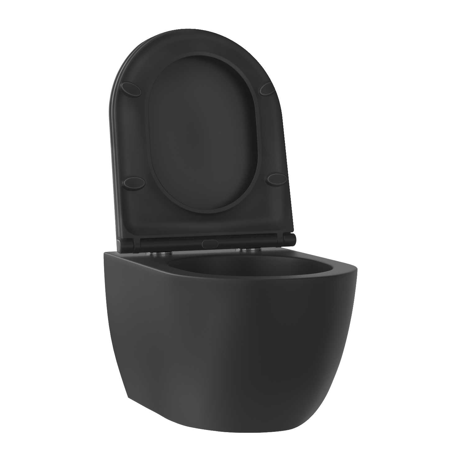 Унитаз подвесной безободковый Wellsee Chalice Perfection 182609001, сиденье микролифт, черный
