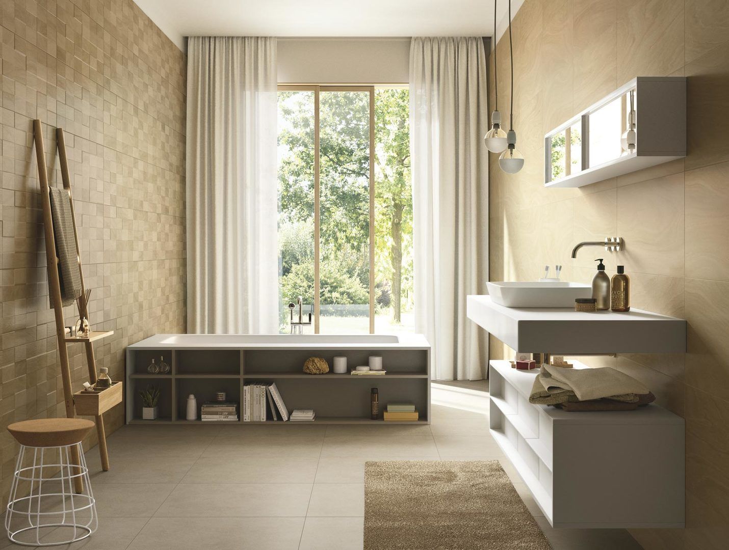 Керамическая плитка Marazzi Italy Плитка Okume Ambra Rett. 32х89