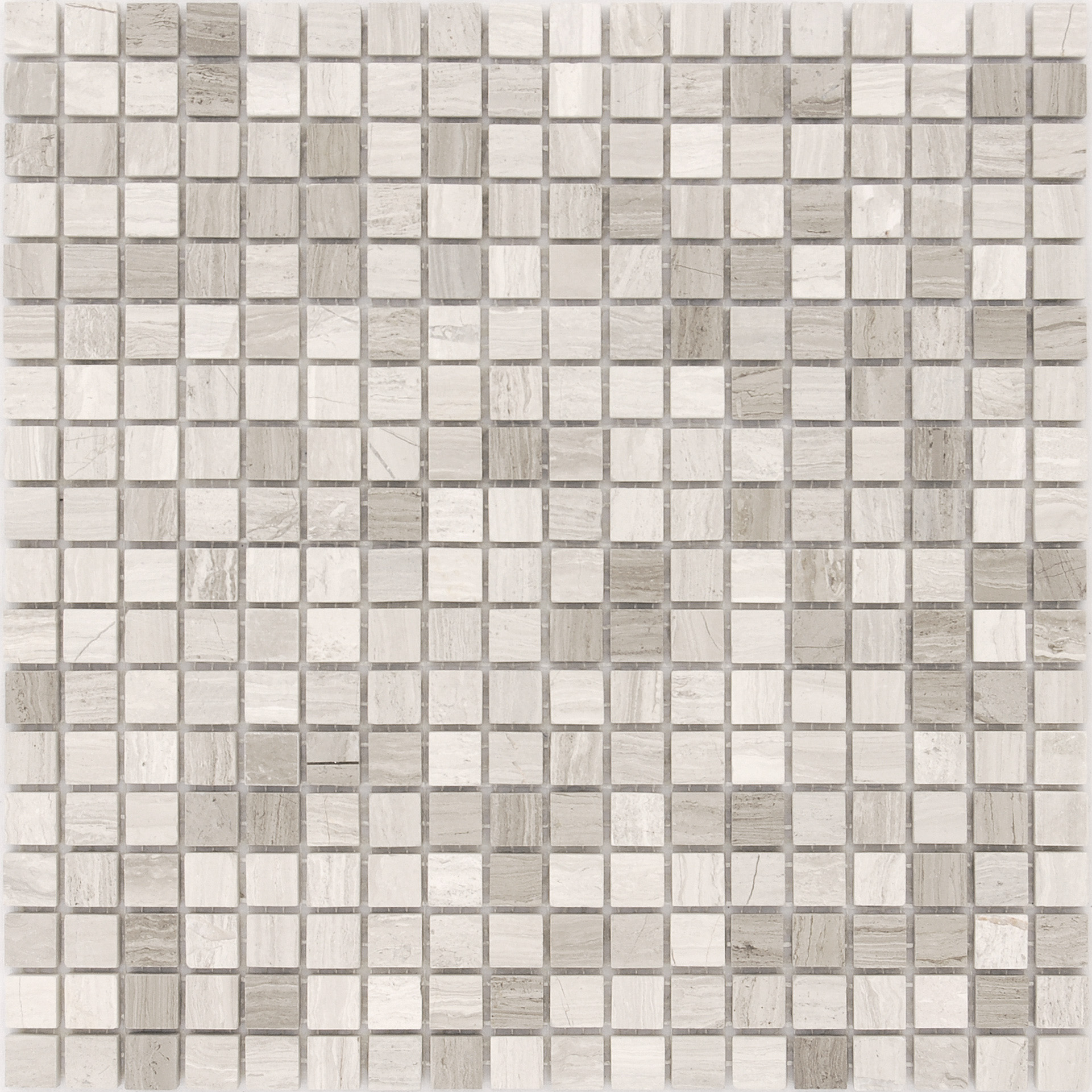 Мозаика Caramelle Travertino Silver POL 15x15x4