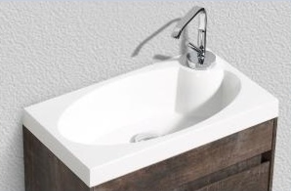 Раковина BelBagno BB-460-PM-LVB 46 см, белая