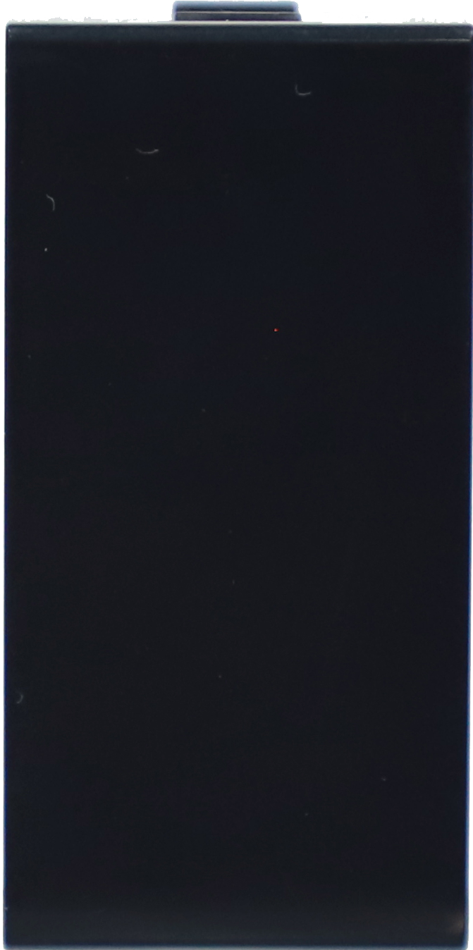 Заглушка,  1 модуль,  22.5х45мм,  цвет черный