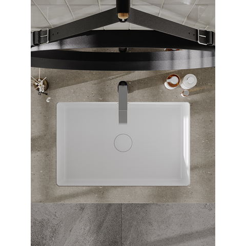 Orange B02-600W раковина встраиваемая снизу санфарфор, белый глянец
