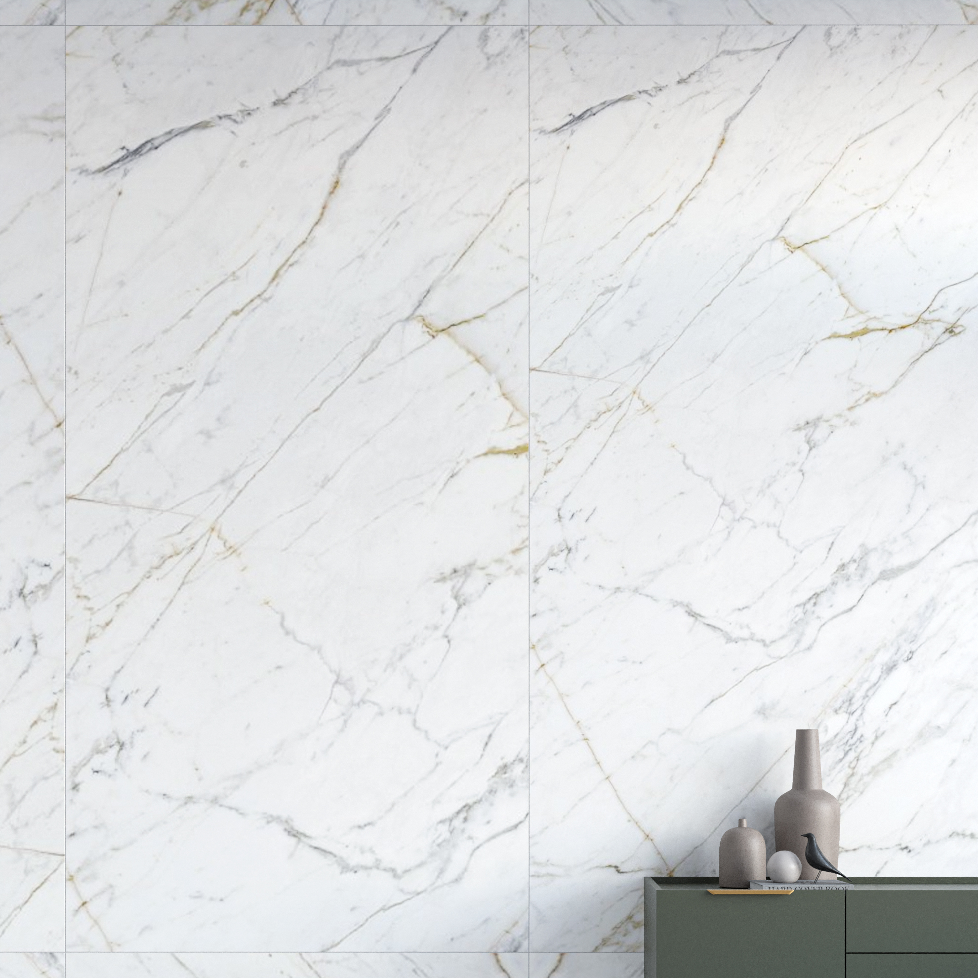 Керамогранит Marazzi Italy Grande Marble Look Golden White rett. 120х240