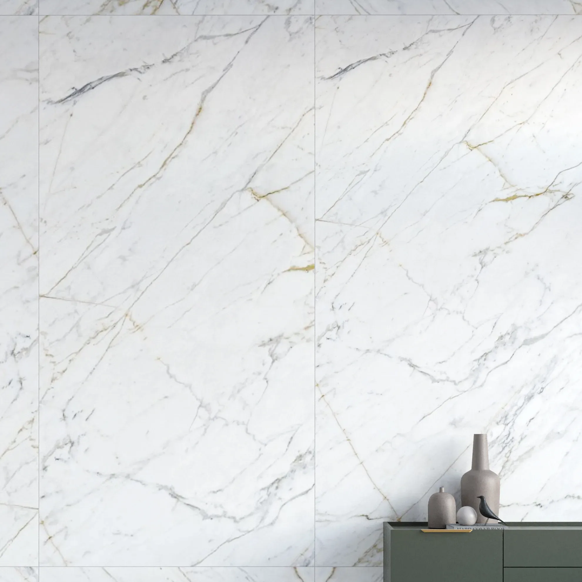 Керамогранит Marazzi Italy Grande Marble Look Golden White rett. 120х240