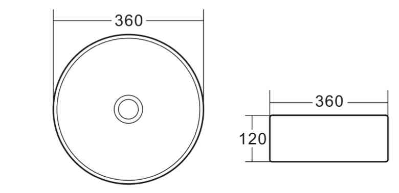 Накладная раковина BelBagno BB1357