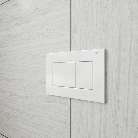 Клавиша смыва для инсталляции Point Ника, белая, PN44081W