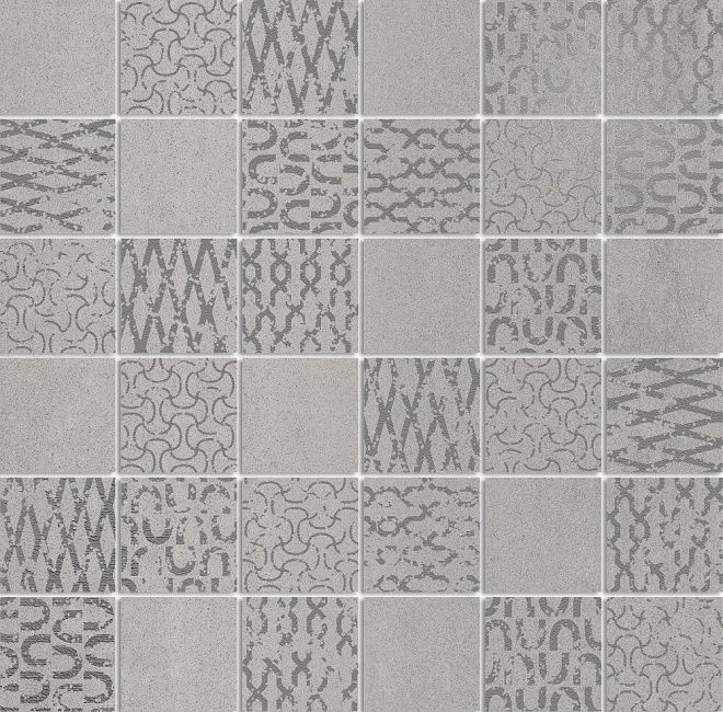Керамогранит Kerama Marazzi Декор Про Дабл серый мозаичный 30х30