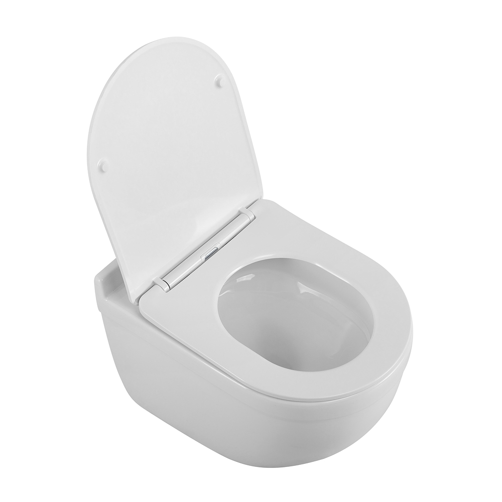Унитаз подвесной безободковый BelBagno Senso-R BB017CH-TOR/SC с крышкой-сиденьем микролифт, белый