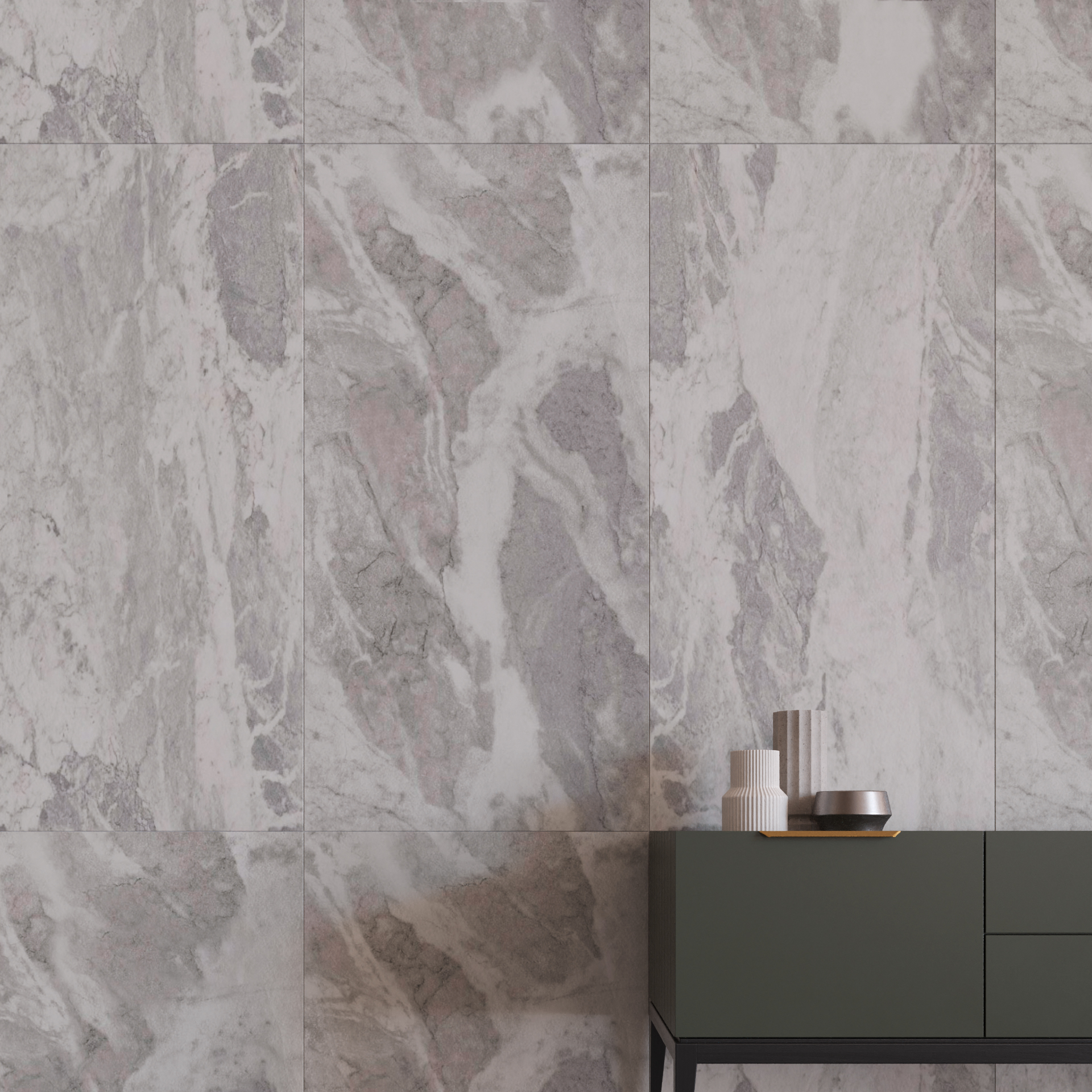 Керамогранит Kerama Marazzi Альбино серый обрезной 60х119,5
