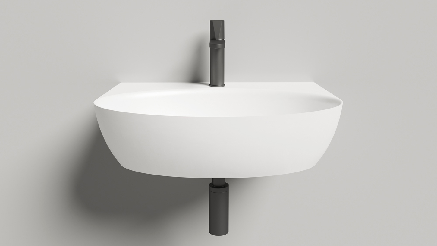 Рукомойник Salini Alda 45 см 140312G белый глянцевый