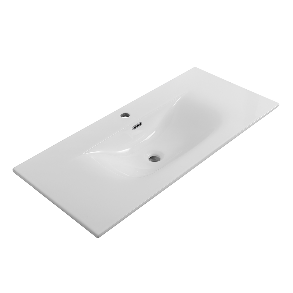 Раковина BelBagno 101 см BB-8099-3-100 белая
