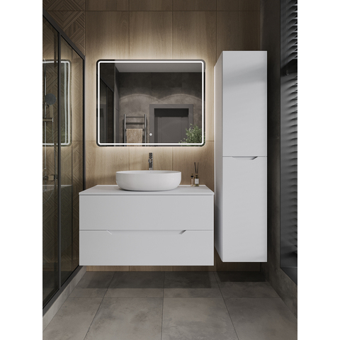 Orange Line Li-100TuwMDF+B05-520W тумба с раковиной подвесная 100 см, белый