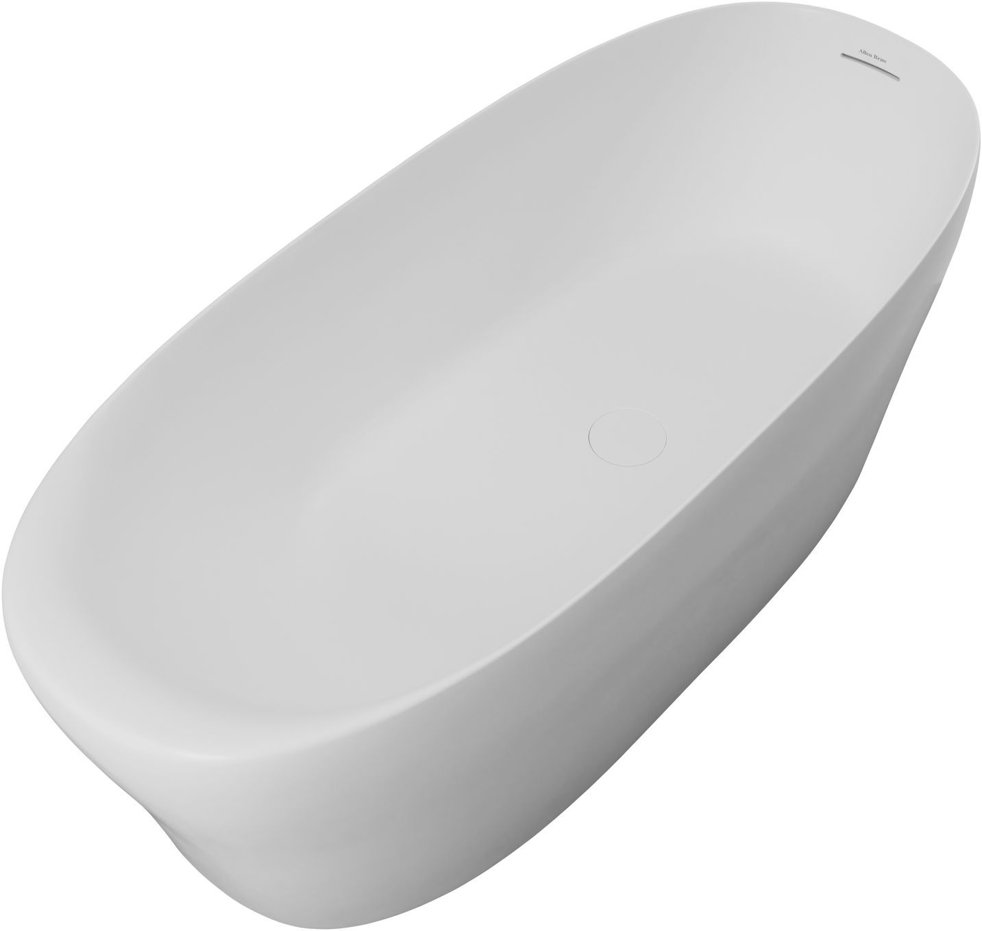 Ванна из искусственного камня 180х80 см Allen Brau Solid Stone Krion Neo XL 2.35002.21 матовая белая