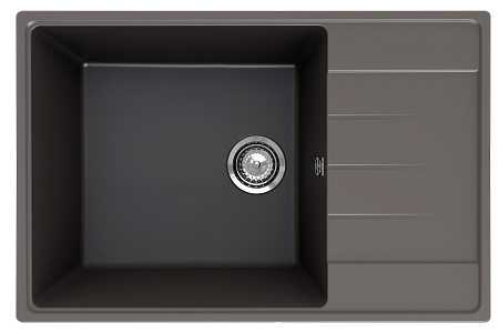 Мойка кухонная ULGRAN Quartz Prima 760-09 асфальт