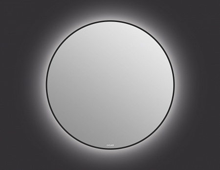 Зеркало Cersanit ECLIPSE smart 90x90 с подсветкой круглое черная рамка