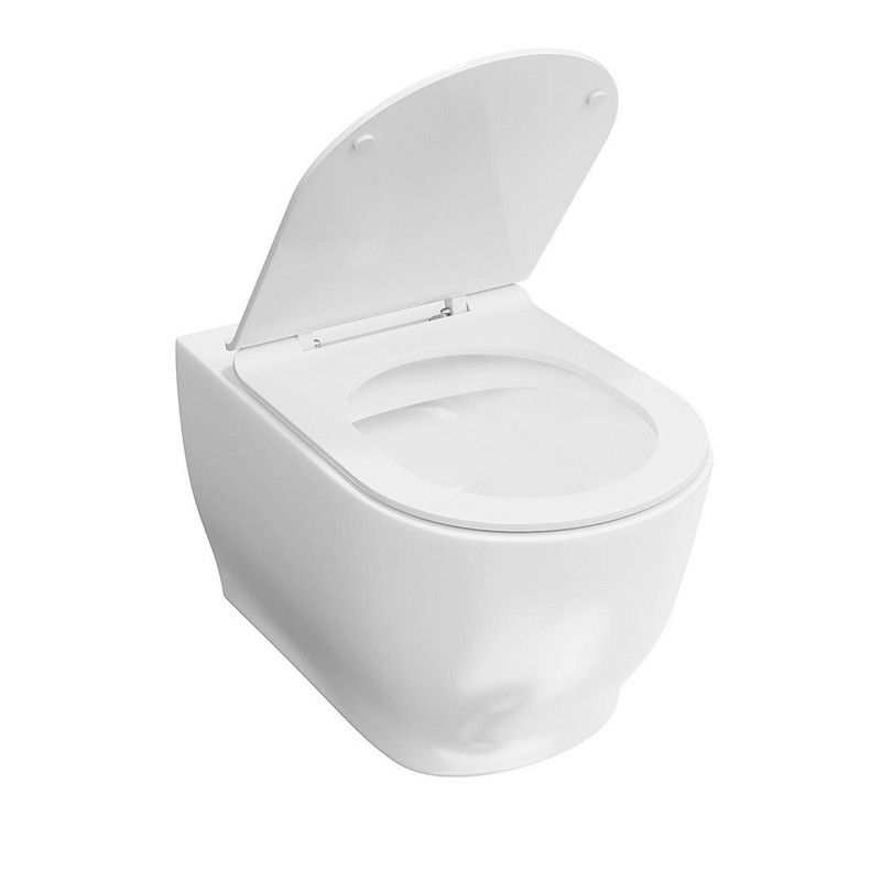 MO.wc.02 Унитаз Modula подвесной безободковый с крепежом, белый глянцевый
