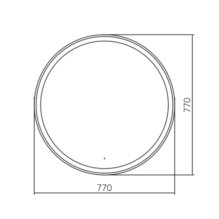 Зеркало Silver Mirrors Перла D770 (бесконтактный сенсор)