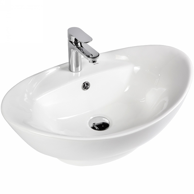 Раковина Bond Oval 59 см S15-590 белый глянец