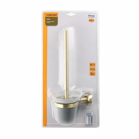 Fixsen COMFORT GOLD FX-87013 Ерш для туалета, золото-сатин