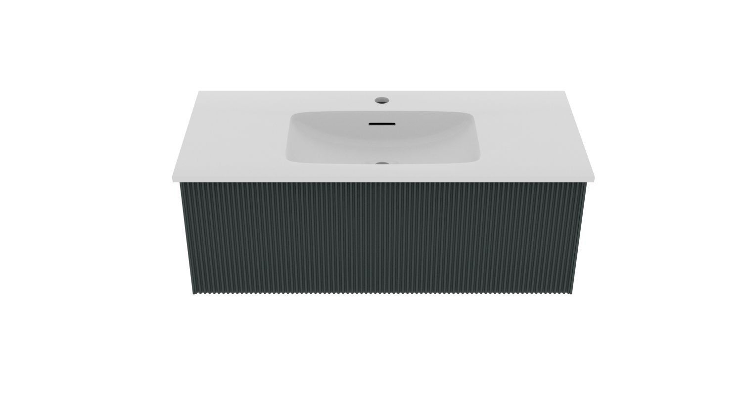 Раковина-столешница La Fenice Terra Slim Line 100 см FNC-06-TER-100 белая