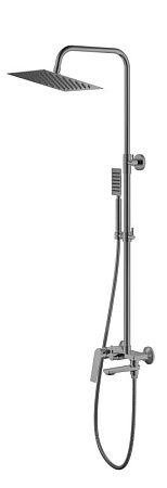 Душевая система HAIBA HB24533-3, тропический душ, латунь, оружейная сталь