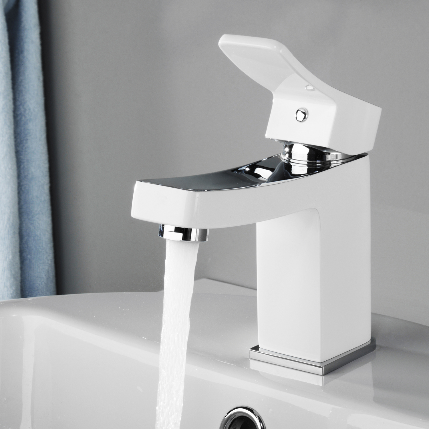 Смеситель Wasserkraft Aller 1060White для раковины 1063WHITE