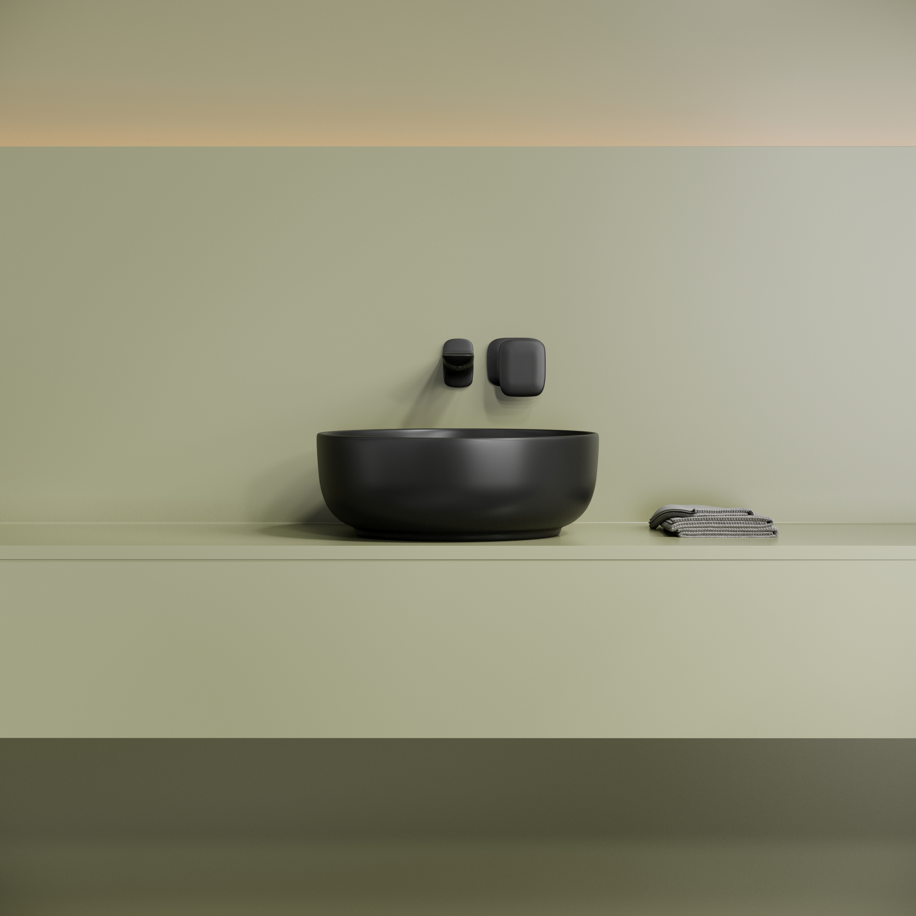 Раковина Ceramica Nova Taycan 38 см CN12003MB матовый черный