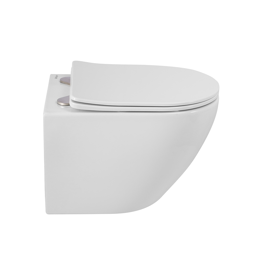 Унитаз подвесной безободковый BelBagno Sfera-R BB046CHR/SC с крышкой-сиденьем микролифт, белый