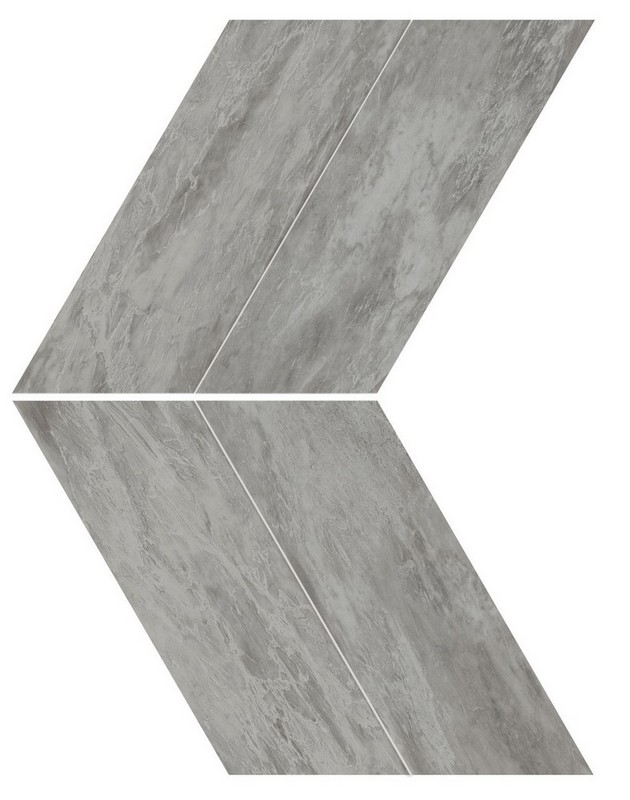 Мозаика Marvel Bardiglio Grey Chevron Lappato (AS1U)