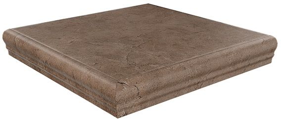 Керамогранит Kerama Marazzi Ступень угловая Фаральони коричневый 34х34
