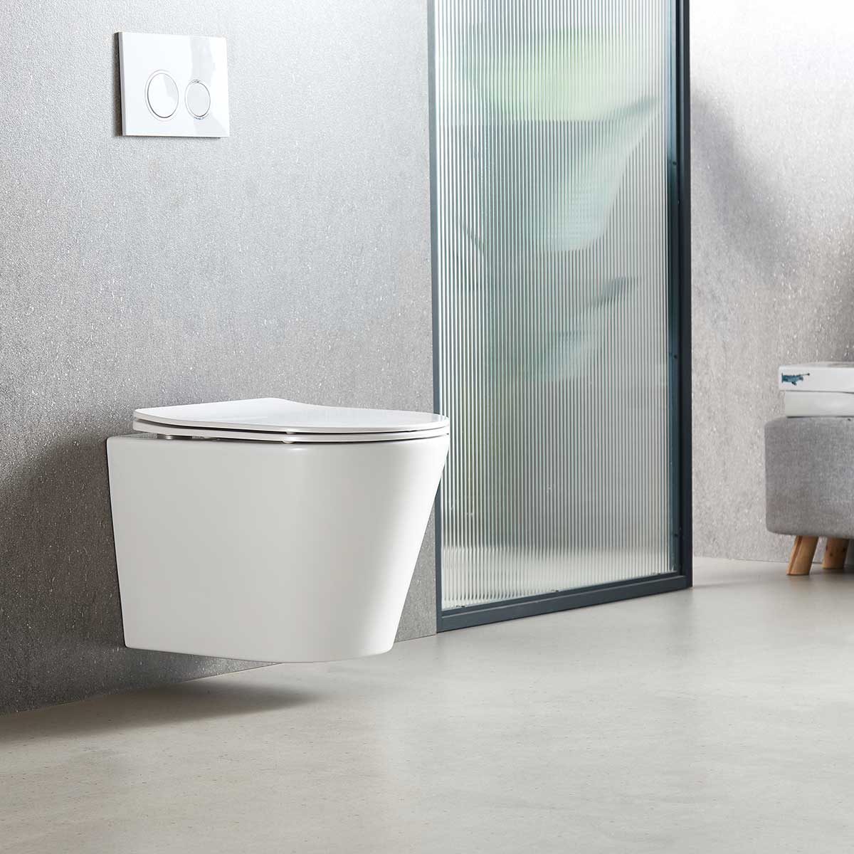 Унитаз подвесной Vincea Piatti VT1-11T безободковый белый сиденье ультратонкое soft-close
