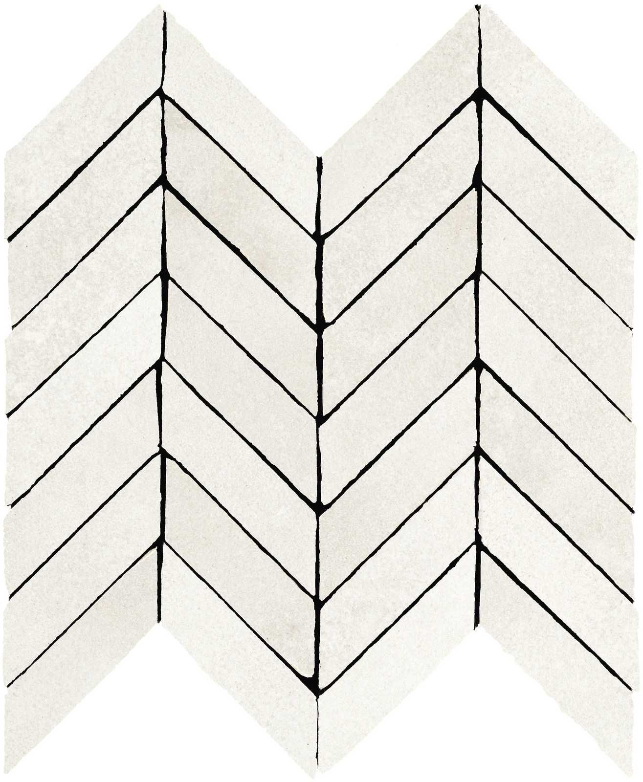 Мозаика Marazzi Italy Alchimia Spina White 30x37