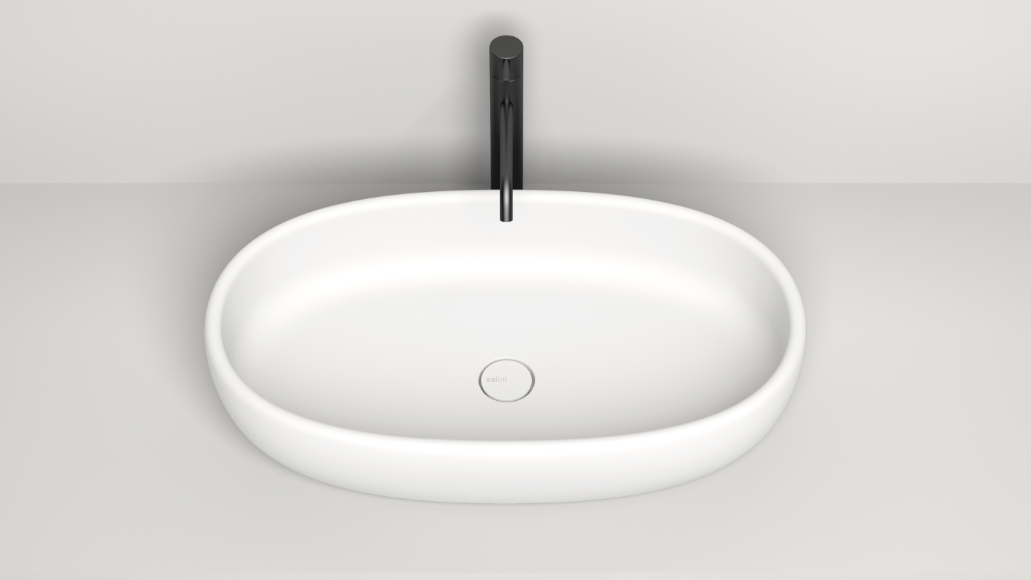 Рукомойник Salini Luce 39 см 110721M белый матовый