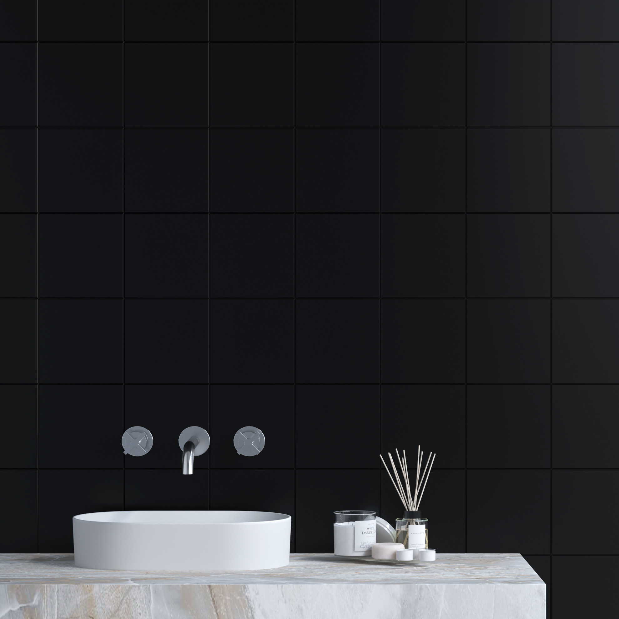 Керамогранит Kerama Marazzi Калейдоскоп черный 20х20