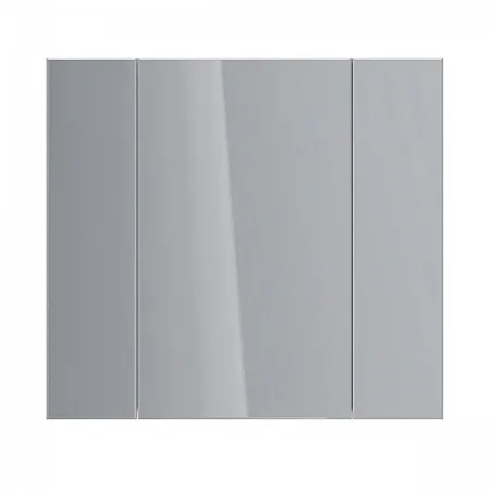 Шкаф зеркальный Lemark UNIVERSAL 90х80см 3-х дверный, цвет корпуса: Белый глянец