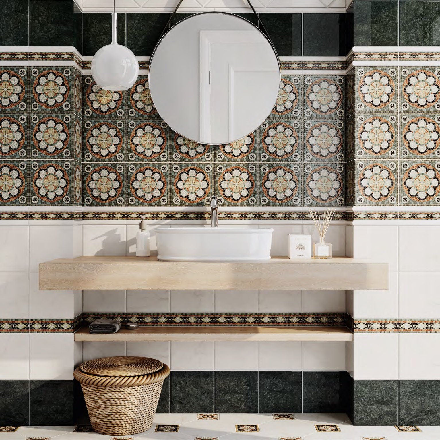 Керамическая плитка Kerama Marazzi Плитка Стемма бежевый 20х20