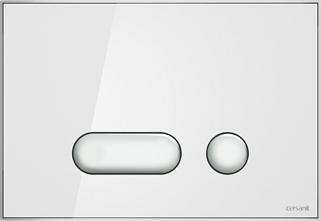 Кнопка Cersanit INTERA для LINK PRO/VECTOR/LINK/HI-TEC стекло белый