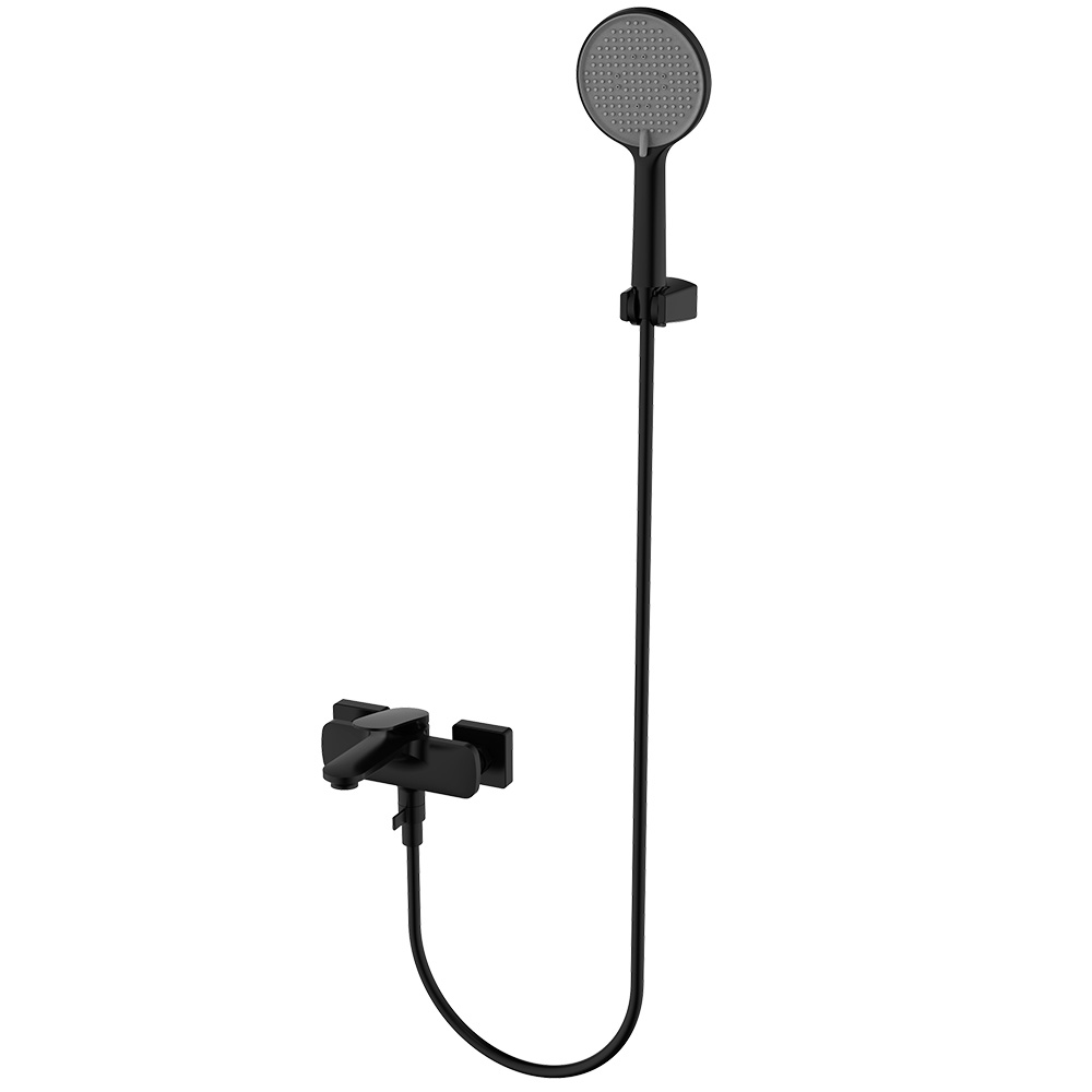 Смеситель для ванны с душем AQUAme Imola AQM6712MB матовый черный