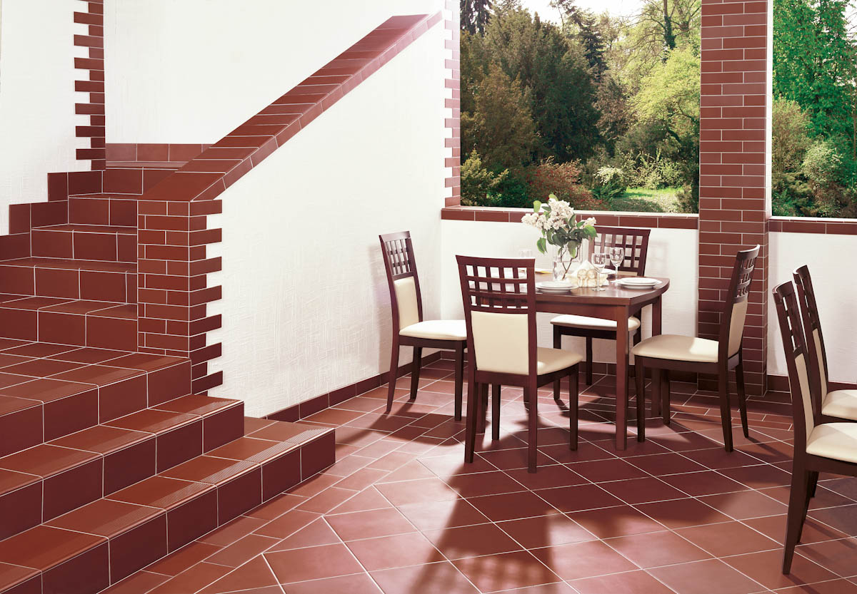 Клинкер Paradyz Ступень прямая с капиносом NATURAL ROSA KAPINOS STOPNICA PROSTA DURO 30X33 G1