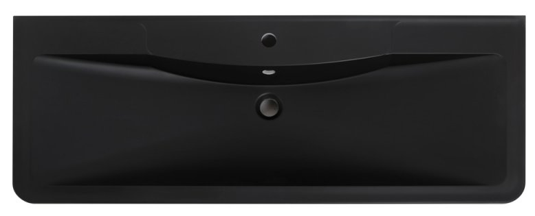 Раковина BelBagno из искусственного камня, чёрная матовая, 1200х455х145, BB1200/455-LV-ART-ALR-NERO