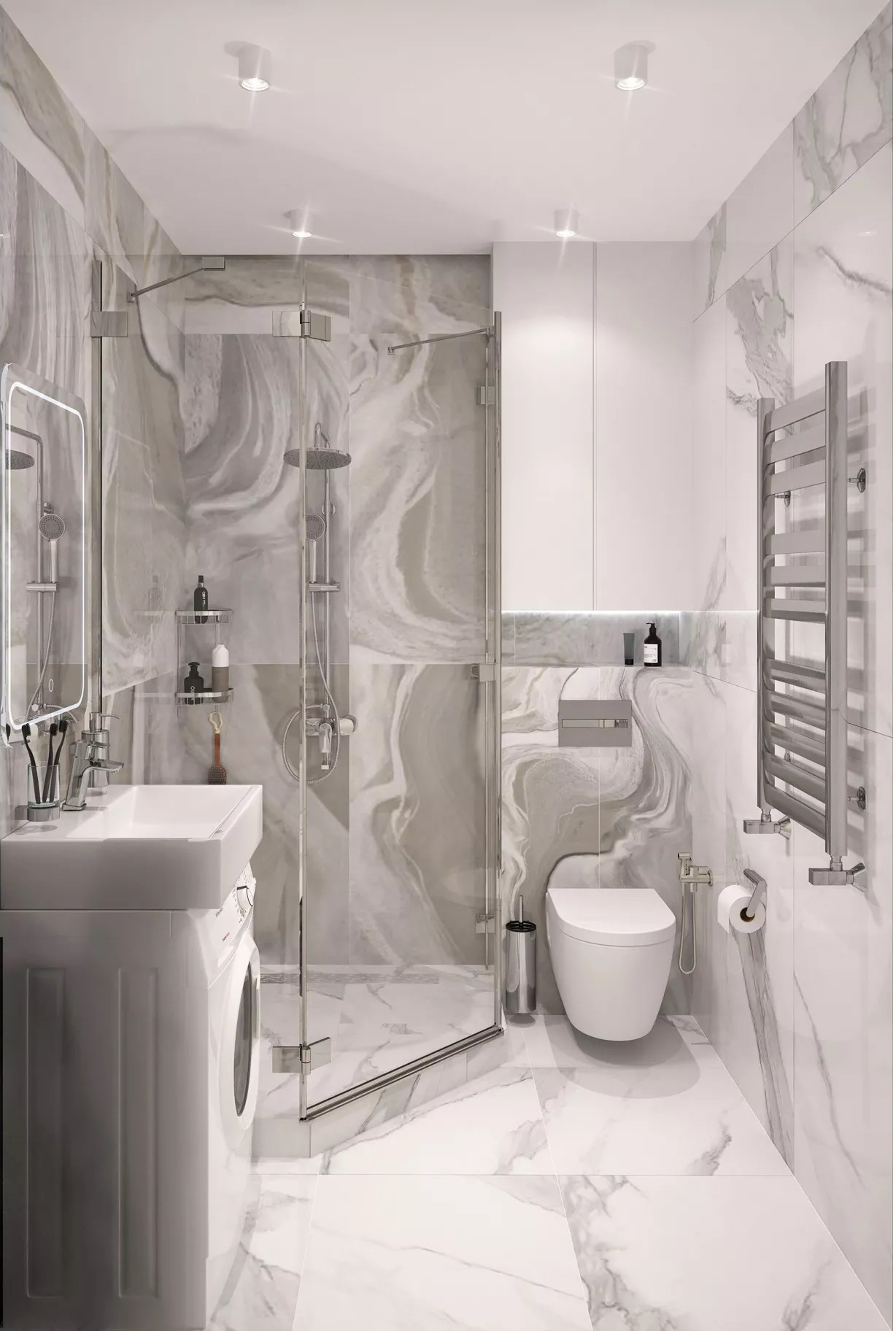 Керамогранит Gracia Ceramica Gio grey PG 01 lappato 60х120