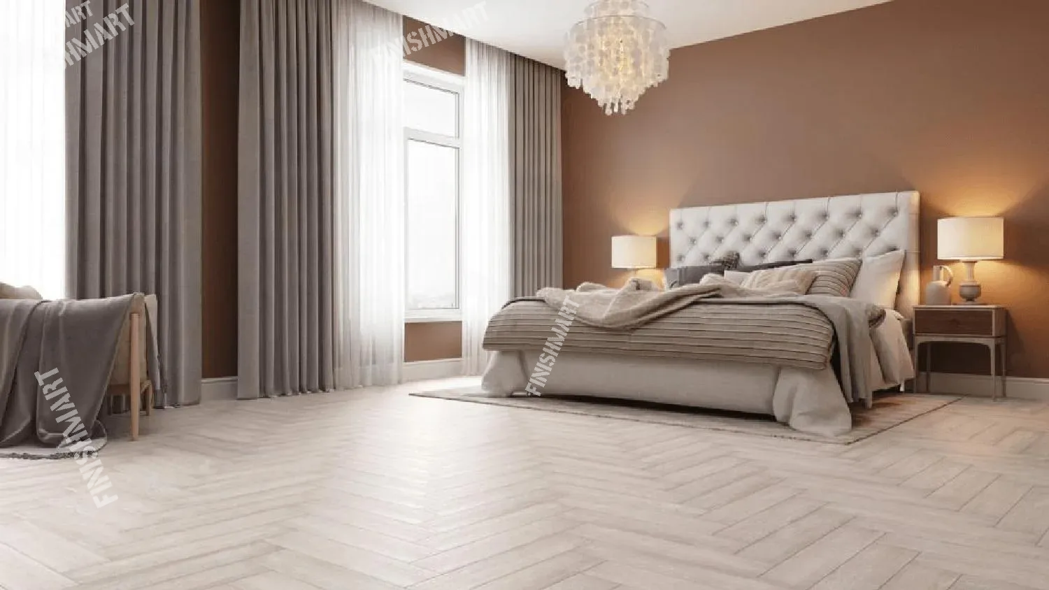 LVT плитка Голубой Лес ECO 16-9