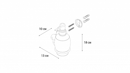 Fixsen BOGEMA GOLD FX-78512G Дозатор жидкого мыла