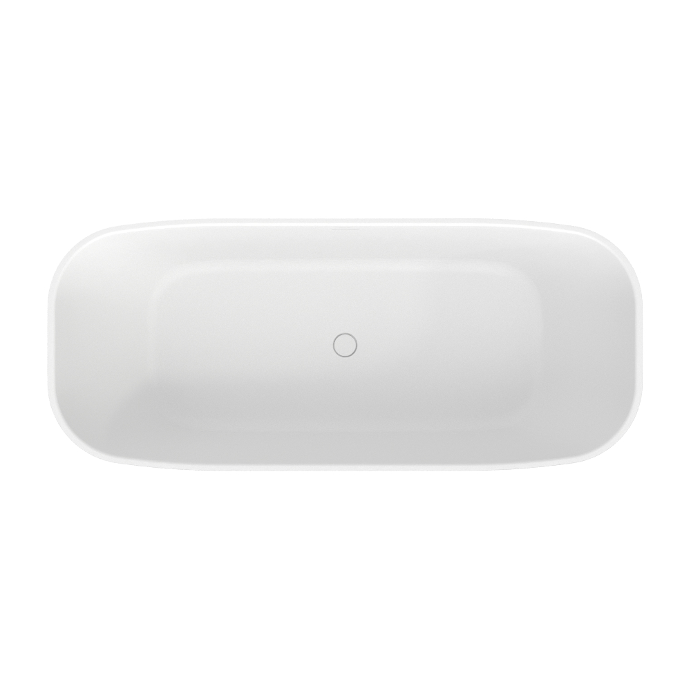 Ванна из искусственного камня 170х70 см Whitecross Clover 0220.170072.200 матовая белая