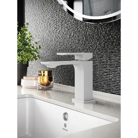 Orange Lutz M04-021w смеситель для раковины, белый