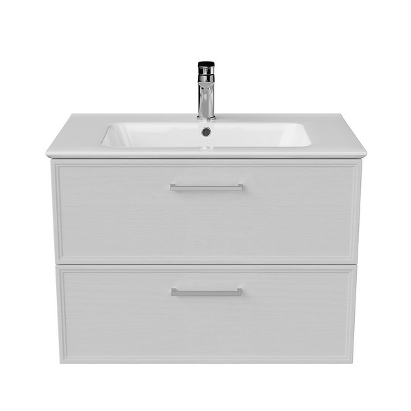 PIA.CL.75/WHT.M Тумба PIANO Classic подвесная 75 см, 2 ящика, ясень белый матовый