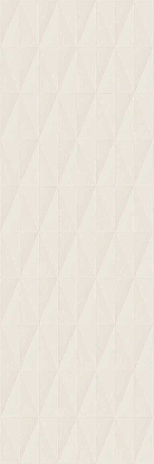 Керамическая плитка Marazzi Italy Плитка Eclettica Cream Struttura Diamond 3D 40x120
