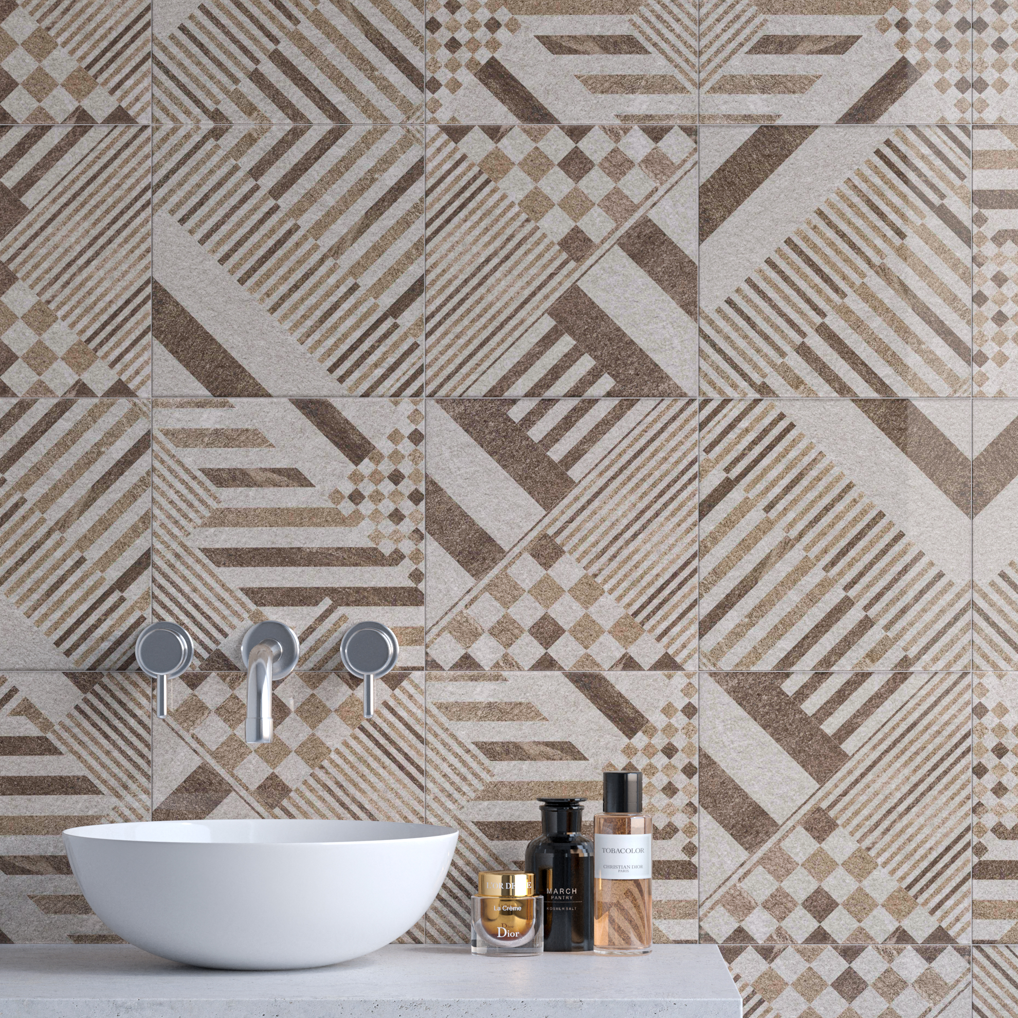Керамогранит Kerama Marazzi Бореале коричневый микс 30х30